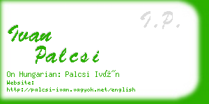 ivan palcsi business card